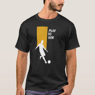 Minimalistische Voetbalspeler Kunstwerk voor Fan T-shirt