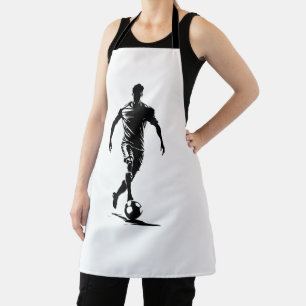 Minimalistische Voetbalspeler Silhouet Kunst Schor Schort