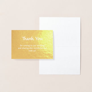 Minimalistische Volledige Echte Goud Folie Elegant Kaarten