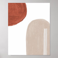 Minimalistische vormen Abstracte kunstschilderafdr