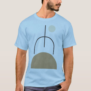 Minimalistische vormen Kunstwerk Mannen T-shirt