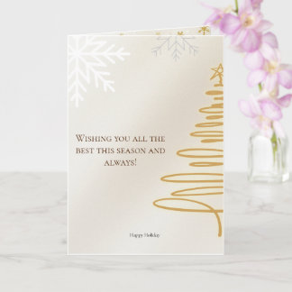 Minimalistische vrolijke kerst Kaart