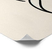 Minimalistische Vrouwen terug - Line Art Poster (Hoek)