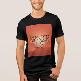 Minimalistische Wanderlust-typografie met Sunset L Tri-Blend Shirt