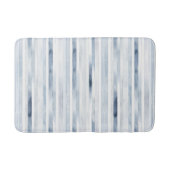 Minimalistische Waterverf Blue Stripe Pattern Badmat (Voorkant)