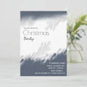 Minimalistische waterverf corporate kerstfeest kaart (Staand voorkant)