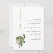 Minimalistische Waterverf Housewarming Party Kaart (Voorkant)