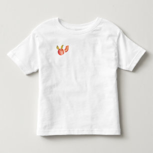 Minimalistische Waterverf Peach Peuter T-shirt