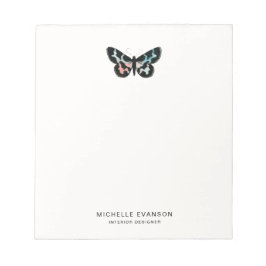 Minimalistische Waterverf Vlinder Logo Notitieblok