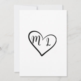 Minimalistische "We Said Yes" Trouwuitnodiging Kaart