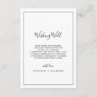 Minimalistische weddenschap Kaart