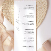 Minimalistische Wedding Menu Kaarten Sjabloon