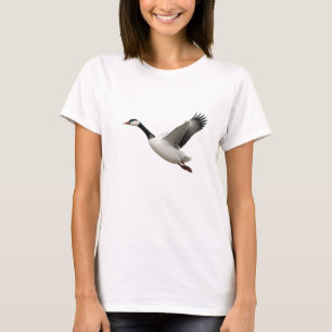 Minimalistische weergave van een migrerende ganzen t-shirt