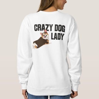 Minimalistische Welsh Corgi-liefhebber "Crazy Dog  Trui