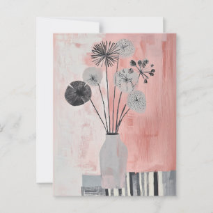 Minimalistische Whimsy Flowers No.027 Briefkaart