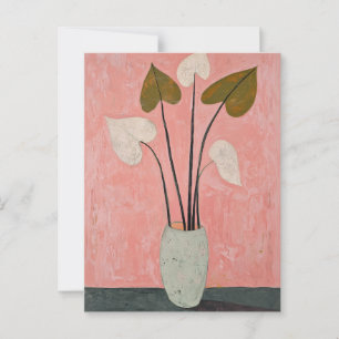 Minimalistische Whimsy Flowers No.031 Briefkaart