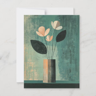 Minimalistische Whimsy Flowers No.045 Briefkaart