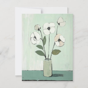 Minimalistische Whimsy Flowers No.057 Briefkaart