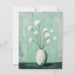 Minimalistische Whimsy Flowers No.058 Briefkaart