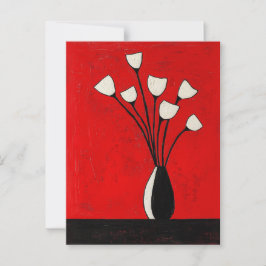 Minimalistische Whimsy Flowers No.066 Briefkaart