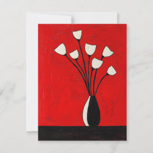 Minimalistische Whimsy Flowers No.066 Briefkaart