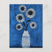 Minimalistische Whimsy Flowers No.070 Briefkaart (Voorkant)