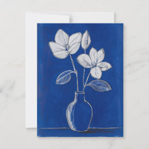 Minimalistische Whimsy Flowers No.071 Briefkaart