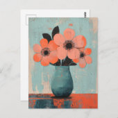 Minimalistische Whimsy Flowers No.075 Briefkaart (Voorkant / Achterkant)