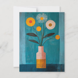 Minimalistische Whimsy Flowers No.079 Briefkaart