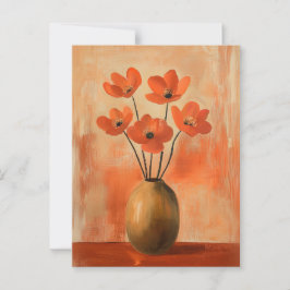 Minimalistische Whimsy Flowers No.083 Briefkaart