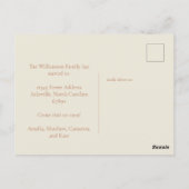 Minimalistische wijziging van de adresaankondiging briefkaart (Achterkant)