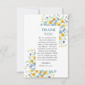 Minimalistische Wildbloemen Dank u Sjabloon (Voorkant)