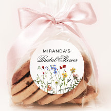 Minimalistische Wilde Bloem Bruidsfeest Retour