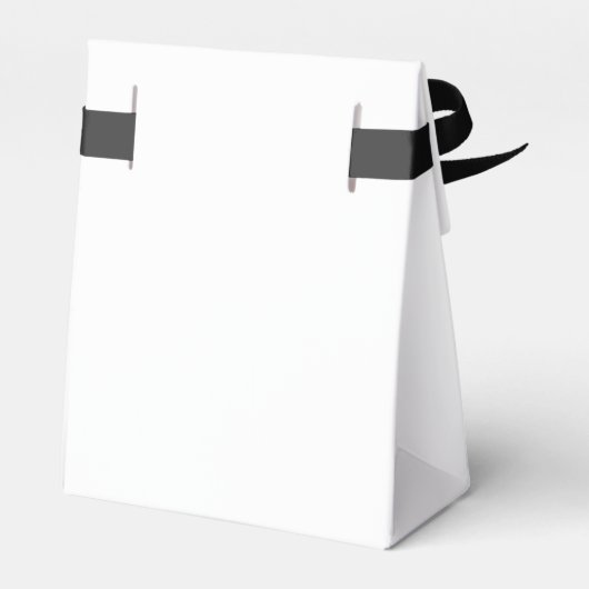 Minimalistische Wildflower Hand-getrokken Monogram Bedankdoosjes (Achterkant)