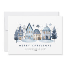 Minimalistische Winter Country Town Christmas Corp