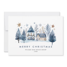 Minimalistische Winter Country Town Christmas Corp