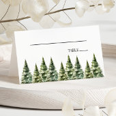 Minimalistische Winter Snowy Pine Tree Forest Wedd