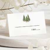 Minimalistische Winter Snowy Pine Tree Forest Wedd