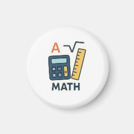 Minimalistische Wiskunde Onderwerp - Rekenmachine, Magneet