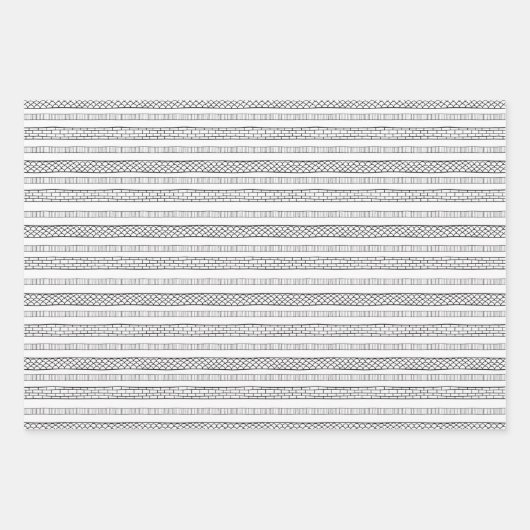 Minimalistische Witte Abstracte Boheemse Kerst Inpakpapier Vel (Voorkant 2)