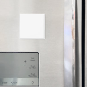 Minimalistische witte effen simpele moderne elegan magneet