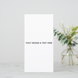Minimalistische witte elegant voor elke gelegenhei bedankkaart