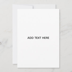 Minimalistische witte elegant voor elke gelegenhei kaart