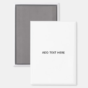Minimalistische witte elegant voor elke gelegenhei magneet