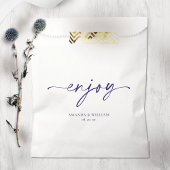 Minimalistische Witte Trouwgunstzak Bedankzakje