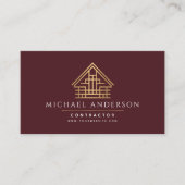 Minimalistische woningbouw Luxe Visitekaartje (Voorkant)