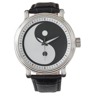 Minimalistische Yin Yang Horloge