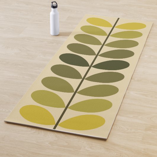 Minimalistische zachte aardse kleurstam yogamat (In situ)