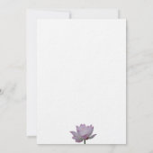 Minimalistische zachte roze en groene lotus slaan kaart (Achterkant)