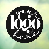 Minimalistische zakelijke aangepaste logo  raamsticker (Vel 3)